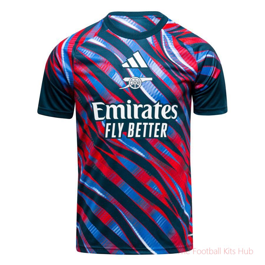 Arsenal Training T-Shirt Pre Match - Utility Green/Blue/Red-unisoccer store